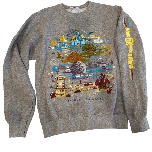 Vintage Disney Discover the magic Walt Disney World Sweatshirt size Small- - Picture 1 of 6